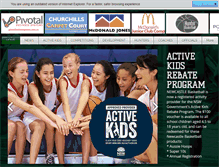Tablet Screenshot of newcastlebasketball.com.au